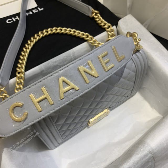 Chanel女包 67086# Chanel2020年新款羊皮包 手提金屬LoGo Chanel鏈條單肩斜挎中號包  djc3989